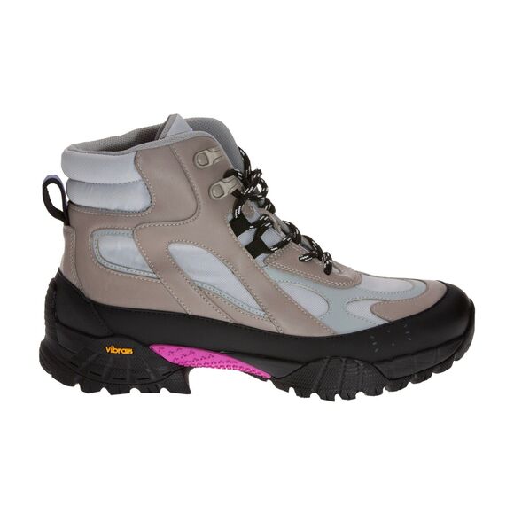 MCQ BY ALEXANDER MCQUEEN Grow Up Lace Up Boots Light Gray Size 11 US 44 440112 - Picture 1 of 6
